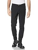 JACK & JONES Men's Slim Fit Chinos Tapered Leg Cotton Stretch Trousers Black 31W / 34L