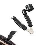 1 Pcs Guitar String Winder, Guitar Bridge Pin Puller,Guitar String Cutter - Essential Guitar Tools for Repairing Guitar (Black)
