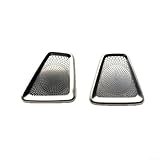 2Pcs Air Outlet Cover, Stainless Steel Wear-resistant Instrument Panel Air Outlets Dust-proof Cover Compatible For Volvo XC60 2018-2026 Automotive Interior Accessories(Silver)