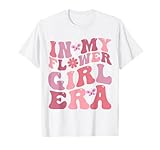 in My Flower Girl Era Funny Cute Flower Girl Retro Groovy T-Shirt
