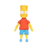 The Simpsons Bart Simpson Shelf Talker by JAKKS Pacific, with 20 Iconic Character-Inspired Phrases, Batteries Included, Soft Plush Material, Collectible Plush Shelf Talkers