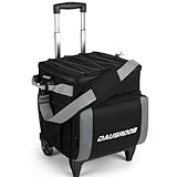 DAUSROOB Rolling Cooler, 48 CAN Soft Sided Cooler with Wheels and Handle Insulated Wheeled Cool Bag Lunch Bag with All-Terrain Cart Stable Leakproof Large Ice Chest Trolley for Travel,Camping,Picnics