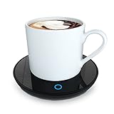 GARMEE Mug Warmer Coffee Warmer - Cup Warmer with 2 Temperature Settings Smart Tea Warmer Portable Beverage Warmer Drink Warmer for Office丨Desk丨Cocoa丨Coffee丨Tea丨Milk丨Hot Drinks（Excluding Cup）
