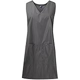 Premier Womens/Ladies Wrap Around Work Tunic (S-M) (Dark Grey)