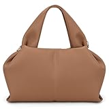 ACUYE Leather Tote Bag Crossbody Purse for Women Y2K Hobo Handbag Dumpling Cloud Bag Fall Shoulder Purse with Adjustable Strap