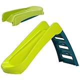 Palplay Junior Folding Slide for Toddlers and Children 18 Months + Kids Outdoor Play Equiptment. Ideal First Slide for Toddlers and Young Children, Green/Blue