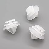 VVO Fasteners- White Plastic Side Body Moulding Strip Trim Clips for Peugeot 1007, 106, 206, 207, 306, Expert, Partner Van, (Pack of 10)
