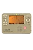 Yamaha TDM-710GL Tuner Metronome Gold Tuner Metronome Can be Used Simultaneously with Tuner and Metronome for Daily Practice, Sound Back Function
