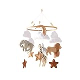 Mamimami Home Baby Bed Mobile Wind Chime Felt Animals Handmade 3D Bell Newborn Crib Cot Hanging Bed Bell Decoration Boy Girl