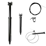 Bike Dropper Seat Post 31.6mm 100/125/150/170mm Travel with Interior Cable, Stem Raisers, Stem Adapter Bicycle, for Bicycle Cycling Mountain Bike MTB