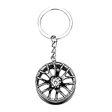 Auto Tire Key Chain Creative Key Ring Zinc Alloy Car Wheel Rim Keychain for Bag Mobile Phone Car Key