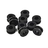 10 Pcs Motorcycle Rubber Grommet Mount Set for Side Cover and Mudguard, Black ABS Fairing Grommets Compatible for CBR 954 929 600 1000, Suzuki-GSXR, ZX-6R, YZF-R1 R6 Outside