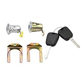 9170.Y8 Car Cylinder Door Lock Barrel Key Set Compatible with Peugeot 107 Citroen C1 Toyota Aygo 2005-2014 1608746380 9135S2 9136.T0