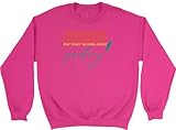Shopagift Warning Poetry Sweatshirt Poet Poem Writer Unisex Jumper Pink