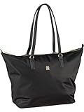 Tommy Hilfiger Women’s Poppy Tote Bag with Zip, Black (Black), One Size