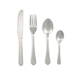 Salter COMBO-8760 Richmond 72-Piece Cutlery Set - 18/10 Stainless Steel Flatware Set, Service for 18, Silverware Set Includes Knives, Forks, Tablespoons and Teaspoons, 50 Year Guarantee, Silver