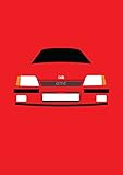 Retro Motor Company Vauxhall Astra MK2 GTE Greeting Card