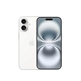 Apple iPhone 16 128 GB: 5G Mobile phone with Apple Intelligence, Camera Control, A18 Chip and a Big Boost in Battery Life. Works with AirPods; White