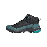 adidas Men's Terrex Skychaser AX5 Mid Gore-TEX Hiking Shoes, Core Black/Carbon/Pure Teal, 10.5 UK