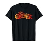 Bruning Fire Bobber - Motorcycle Chopper Biker Motorbike T-Shirt