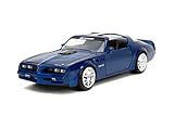 Jada Big Time Muscle 1:24 1977 Pontiac Firebird Trans Am Die-Cast Car, Toys for Kids and Adults(Metallic Blue)