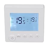 Digital Room Thermostat, Non-programmable Thermostat, Home Electric Heating Thermostat Smart Thermostat LCD Display Keypad AC 95‑240V 16A for Home