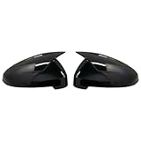 FEMNAPKN Car wing mirror covers 2pcs Black Side Wing Mirror Caps For Audi A4 A5 B9 2017-2022 S4 S5 RS5 allroad Quattro replace Covers ABT style