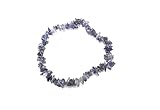HiJet Iolite Chakra Chips Bracelet Chakra Stretch Balancing Positive Energy Aura Gift Metaphysical Peace Divine Spiritual Love Harmony Luck