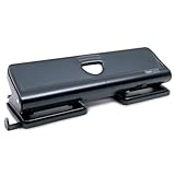 Rapesco 1054 720 4-Hole Metal Punch, 22 Sheet Capacity, Black