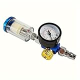 CAKERS Spray Gun Regulator,Compatible with Ford ST Focus Mondeo Fiesta Ecosport,Pressure Gauge