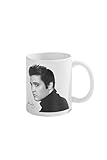 Pyramid International Elvis Presley Mug (Portrait Design) 11oz Ceramic Coffee Mug, Cups and Coffee Mugs for Women and Men - Official Merchandise