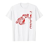 Poland Motorcycle Speedway Sports Fan Polish National Flag T-Shirt