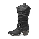 Rocket Dog Womens/Ladies Sidestep Mid-Calf Western Boot (6 UK) (Black)