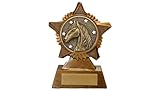 Horse Equestrian Trophy Award Premier Star Antique Gold 120mm Heavy Resin Horse Riding Free Engraving -troshow1-trd
