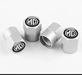 MG Plastic Chrome Wheel Tyre Valve Dust Caps Covers Set x4 Chrome Metal MGb MG6 MG3 gt zr zs zt Midget Magnette