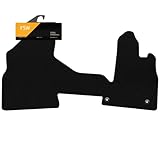 FSW - Tailored Mats - Fits CITROEN Berlingo - 2008-2018 - Black Carpet - Van, Non Slip Mat, Fitted With Clips, Granulated Backing and Edged With Black Cloth Binding - 1Pc Floor Mat Only