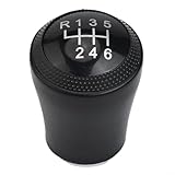 ZMdooreasy Sophisticated Black PU Leather Gear Head Compatible with Audi's Manual Transmission Vehicles from 1998 to 2001 (6 Speed)