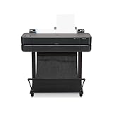 HP DesignJet T630 24-inch (5HB09D), Large Format Printer, Plotter, Standard A4-A1, 76 A1 Prints/hour, Wi-Fi, Ethernet, USB, 2400x1200 dpi, Recycled Metal, 1-Year Warranty, HP Click, Black
