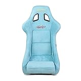 NRG Innovations NRG-FRP-302TEAL-ULTRA Prisma Fixed Back Bucket Racing Seat with Bottom Mount Bracket, Teal Colored Seat/Gold Flake Back