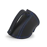 Car Seat Belt Holder Bucket Seatbelt Guard PU Leather Car Bucket Seat Belt Protector For BRIDE RECARO,Car Accessories (blue)