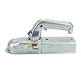YORKING Trailer Hitch 50mm Heavy-Duty Trailer Coupling Easy-Install Tow Coupling Towing Hitch up to 800kg for Light Non-Braking Trailers