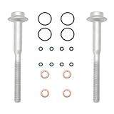 Wjelet Fuel Injector Seal and Bolts Repair Set for Au-di A1 8X A3 8P Fabia Superb Mk2 Golf Mk6 Ibiza 6J Altea XL Polo 6R Leon Yeti 1.6 tdi (Set of 18 pcs)