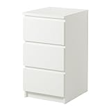 Ikea Malm Chest of Drawers with 3 Drawers, White, 40 x 78 cm