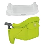 Inglesina - Fast Table Chair with Fast Tray: Hook On Portable High Chair for Babies and Toddlers, Damage Free Travel Booster Seat for Restaurant Use - Includes Snap On Tray, Lime