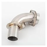 SCARXUSV For Piaggio GTS300 For Vespa GTS 125 250 300 2008-2020 Motorcycle Exhaust Muffler Link Pipe 51mm Escape Motorcycle Exhaust Pipe(B)