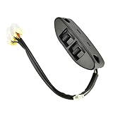 RLP Power Seat Switch Driver Side Assembly, Push Button, Manual, Black, Compatible with 2003-2008 Nissan 350Z, Replacement for 87066-CD001