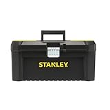 STANLEY Essential Tool Box (16in), Durable Storage Solution with Removable Tote Tray and Organisers, for Parts and Tools Storage, STST1-75518