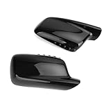 Wing Mirror Cover Cap For BMW For E 46 For E46 For E 65 For E65 For E 66 For E66 For E66 745i 750i Black Carbon Side Mirror Cover Cap Mirror Cap Cover Trim(Gloss Black)
