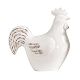 Toyvian Ceramic Rooster Figurine Ornament Desktop Rooster Decor Modern Home Living Room Office Decoration