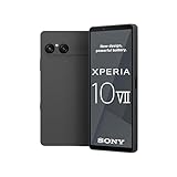 Sony Xperia 10 VII – 6.1" 19.5:9 OLED display with 120 Hz, 5,000 mAh battery, 16 mm ultra-wide-angle lens, 3.5 mm audio jack, Android 15, IP65/68, Dual SIM hybrid, Charcoal Black